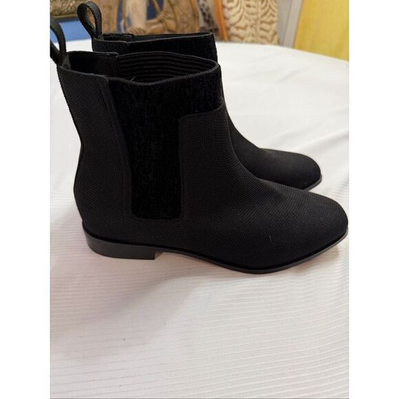 Vivaia Riley Pro Boots Black Knit Comfort Square Chelsea Bootie Sz 41.5 US 10.5 - Picture 4 of 11